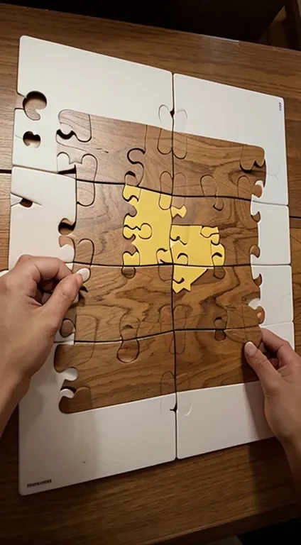 Depict a puzzle coming together despite its complex pieces.