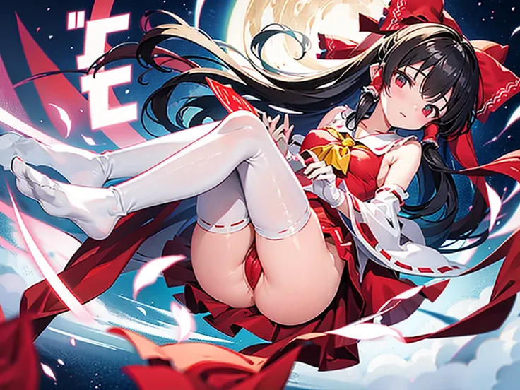 Borei Reimu、tits out、clit、fullnude、Long gloves、Long Socks、tights、sex