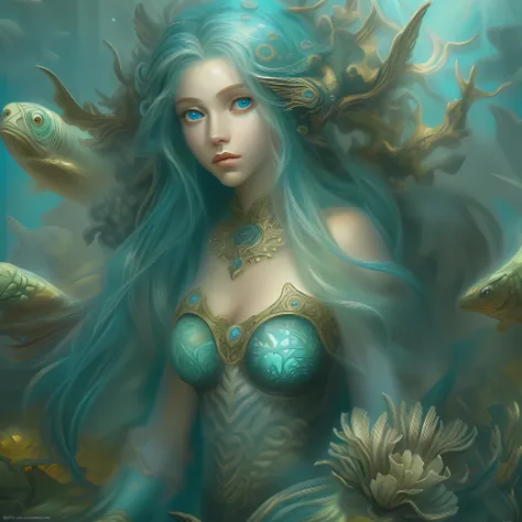 fantasy art [[undersea art 1.6]] (masterpiece:1.5), highly detailed, best quality, highres, [undersea] castle underwater(1.6 best details, fantasy art, Masterpiece, best quality) [[undersea scene]] female, elf  [anatomically  best detailed] (fantasy art, M...