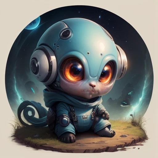 Cute baby alien ceature masterpiece