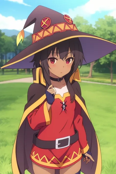 Megumin
masterpiece, Best Quality, Full Dark Skin, chunibyo pose, Open Field Background
Sibitai.With preview,