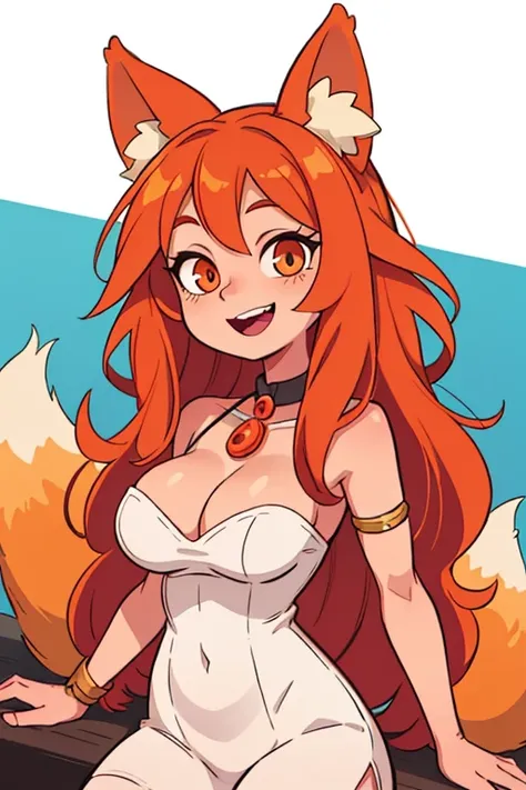 What do you think about the name Amar? She is a mischievous character with ears, fox-like, and a gorgeous fluffy fox tail. Her eyes resemble amber, And the smile shines brightly, Lifting the mood around.