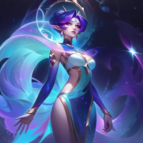 Legendary skins "Space Elf Barnby" Bring forest elves into awe-inspiring cosmic realms, Transform her into a celestial being of immense power and wonders.

In splash art, Baembi&#39;s appearance undergoes stunning cosmic transformation. She is now a lumino...