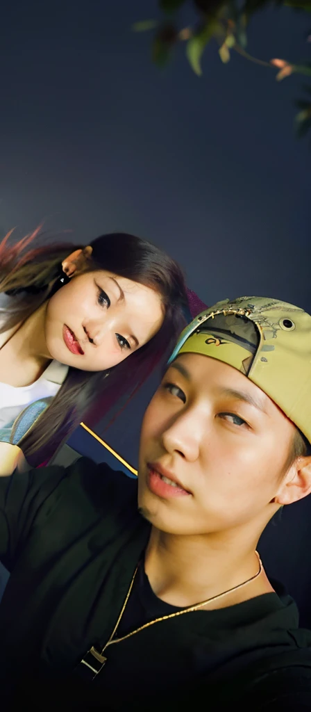 there is a man and woman posing for a picture together, ruan jia and brom, 8k selfie photograph, tyler edlin and natasha tan, photo taken with canon 5d, kda and sam yang, colored photo, photo taken in 2 0 2 0, jordan grimmer and natasha tan, from 8 k matte...