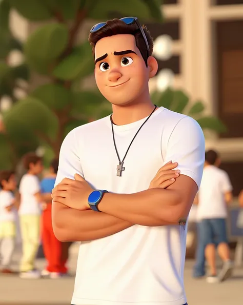 Um jovem estilo pixar, alta qualidade, melhor qualidade