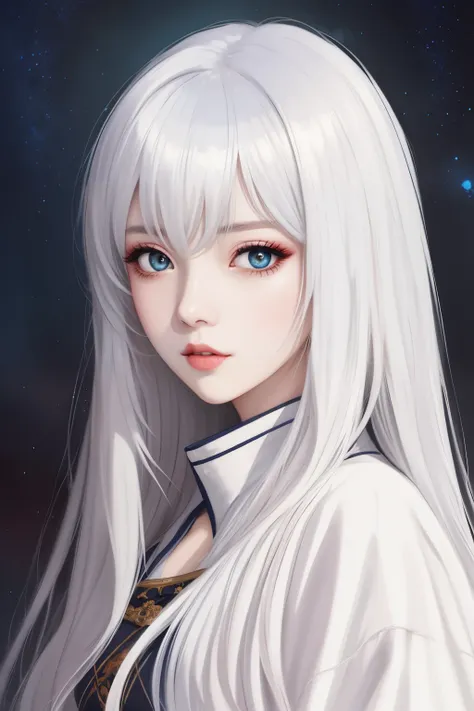 animesque、Close-up of woman with white hair and white mask、beautiful character painting、guweiz、Artwork in the style of Gwise、white haired god、Jan J、epic exquisite character art、Stunning character art、Fanchy、Uzunsifan、Guweiz on the Pixiv art station