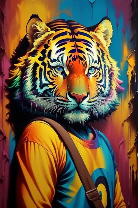 (Tigre), Eduardo Kobra padding ,wall PORTRAIT geometric multidimensional, art, chibi,
yang08k, beautiful, colorful,
masterpieces, top quality, best quality, official art, beautiful and aesthetic,