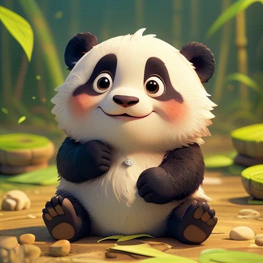 : 3。Baby panda、caricaturas、Animais peludos、Olheiras、Dormir、Durma em uma pilha de moedas、muitas moedas、non-human、fundo liso vermelho，Feixe dourado