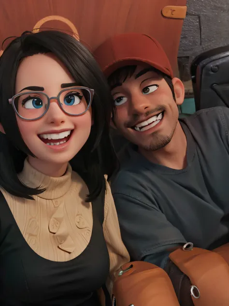 Cartoon couple