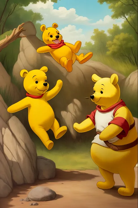 Winny Pooh con una escopeta