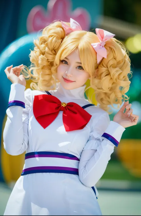 Araffe vestido con un traje de marinero posando para una foto., Yami Kawaii, Anime Girl Cosplay, Anime de cosplay, inspirado en Sailor Moon, Estilo Sailor Moon, Sakura de Cardcaptor Sakura, cosplay, Ayaka Cosplay, cosplay publicitario, cosplay profesional,...