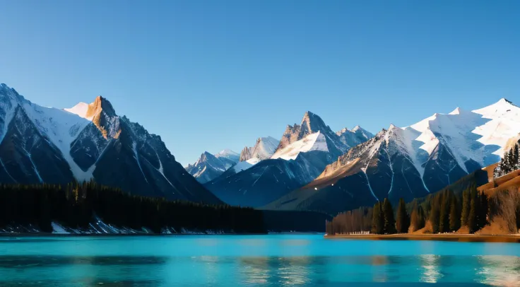 A place with mountains and water