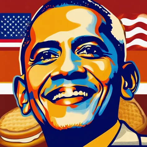 Obama’s face on grilled cheese sandwich ,original,Obama’s face on grilled cheese sandwich ,face,photo