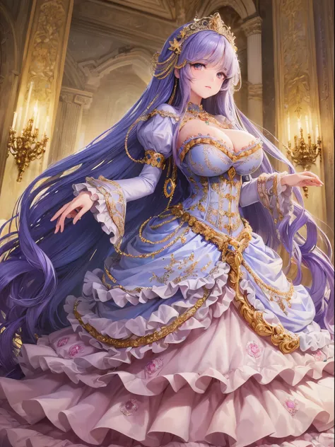 ultra-detailed, extremely detailed,((anime artstyle)),Masterpiece,(Best Quality),(Super Detail),(Very Delicate and Beautiful),((Solo)),((full body)),full body,((detailed face and eyes)),perfect eyes, rendered eyes,jewel-like beautiful eyes,((1 princess in ...