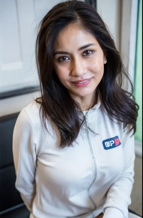 58-Years-Old,Female Store owner, Hijab Beautiful Indonesian Mature Woman, Wearing Gym Suit, White Skin Like Porcelain, Alluring Face, Erotic Pose, Realistic Ultra Gigantic Breast : 36.9,realistic wrinkels body, PP cup Breast, Seducting Look, a lot of sperm...