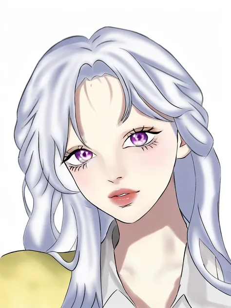 anime styled、Moisturized seagreenno eyes、Beautiful woman like a fashion model、a closeup、portlate、Beautiful, Beautiful blonde without hair ornaments, hight resolution,　top-quality, ​masterpiece, 8k wallpaper、 One Person、Beautiful skin、１７age、