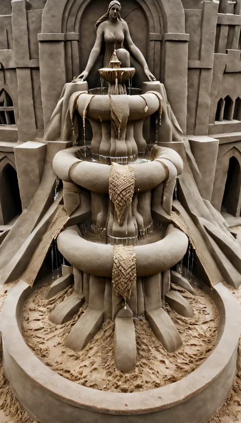 Sand sculpture style, The fountain