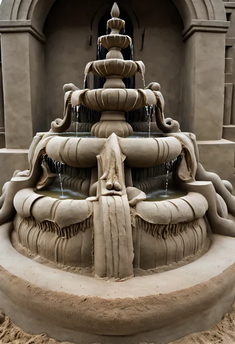 Sand sculpture style, The fountain