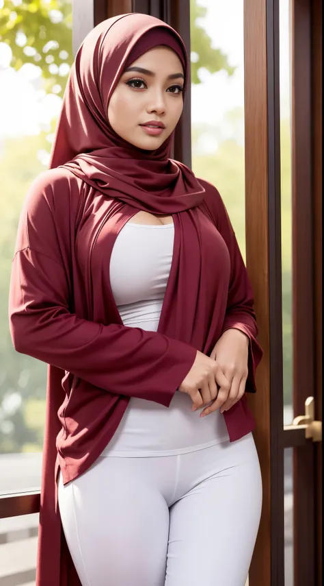 RAW, Best quality, high resolution, masterpiece: 1.3), beautiful Malay woman in hijab (iu:0.8)1beautiful Malay womanRAW, Best quality, high resolution, masterpiece: 1.3), beautiful Malay woman in hijab (iu:0.8),1beautiful Malay woman , wearing a white shir...