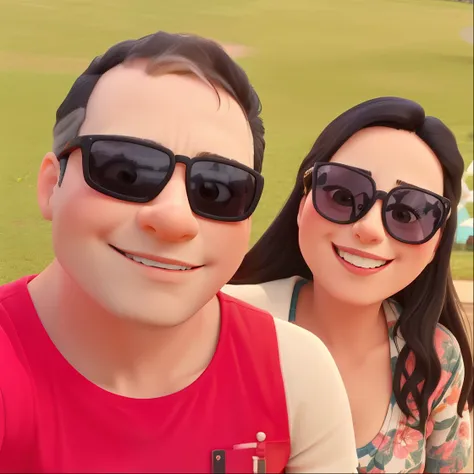 They are taking a selfie together in the park with their sunglasses on, foto de perfil, Divertindo-se ao sol, imagem de perfil, foto de perfil, Casal feliz, facebook post, Lovely couple, vacation photo, Fotografia tirada em 2 0 2 0, foto do perfil, Divirta...