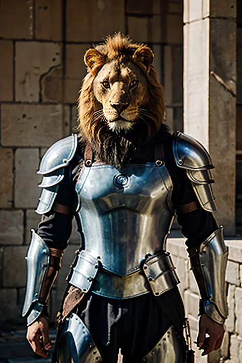 lion in armor