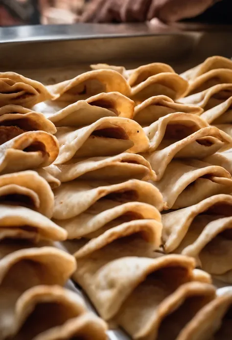 A photo of a huge tray of freshly baked canoli shells,original,Angry deli dude is a middle aged Italian man that works at a deli making sandwiches