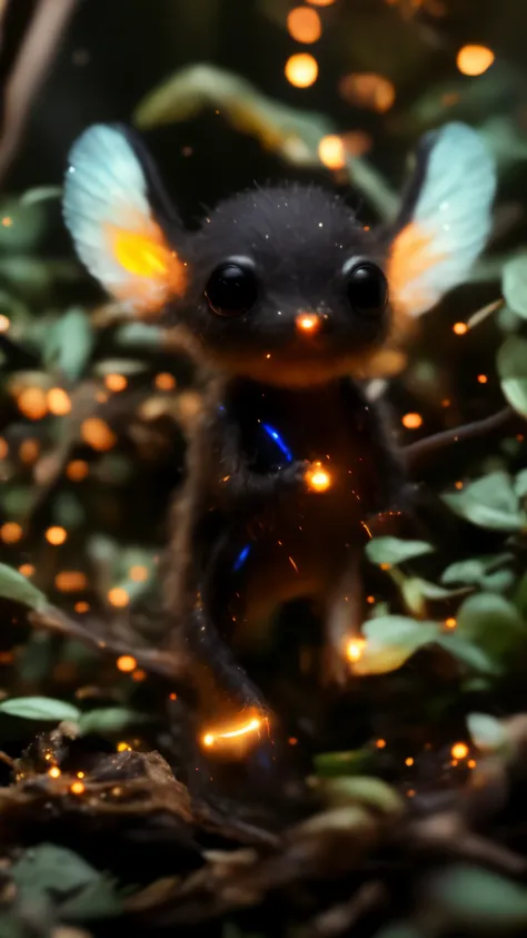 closeup angle of cute tiny little glowworms illuminating a bush, a detailed painting, cgsociety, detailed painting, artstation hd, high detail, cgsociety, photorealism, concept art, artstation hd, official art, bokeh, 真实感, Realism, tmasterpiece, Brad Jongs...