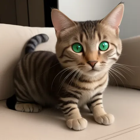 Gatinho olhos verdes fofinho