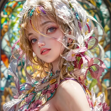 ( Masterpiece:1.25, exposed:1.2, White and vivid colors, navel),  (sexy junior idol), ((face variations)), portrayed in the best quality and high resolution. The image should be ultra-detailed, realistic, and photorealistic with a touch of rawness. back li...