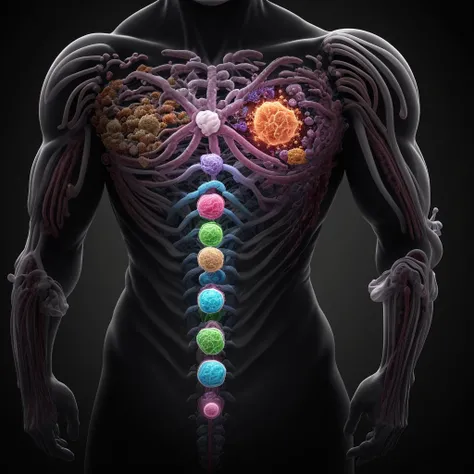 Visuals of strong immune system