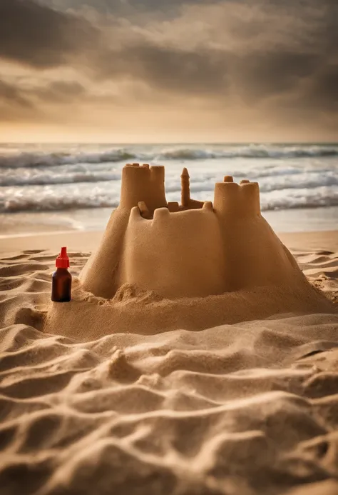 Hotdogfingers attempting to make a sandcastle at the beach,original,He’s a middle aged man who is balding but the star of the show is that his fingers are hot dogs