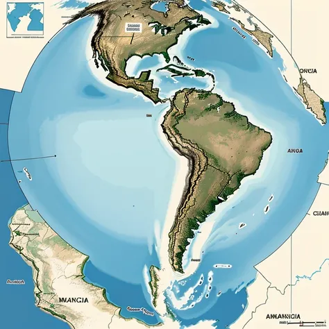 map of south america