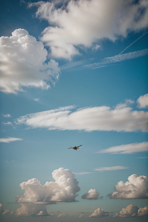 abstraction, soft colors, clouds, feeling of flying