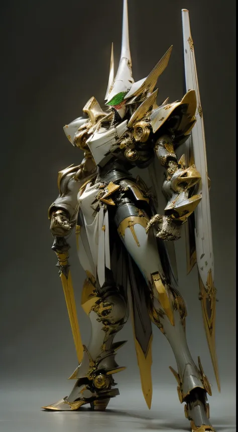 masutepiece, Best Quality, ultra-detailliert, Sharp Focus,
mamoru nagano style, Five Star Stories, mortar head, heavy metal, Elgeim, Mirage Knight, mechs, No_The human, in green,
medieval armor styles, Cool robot:1.3, big head part, large shoulders, Skirt,...