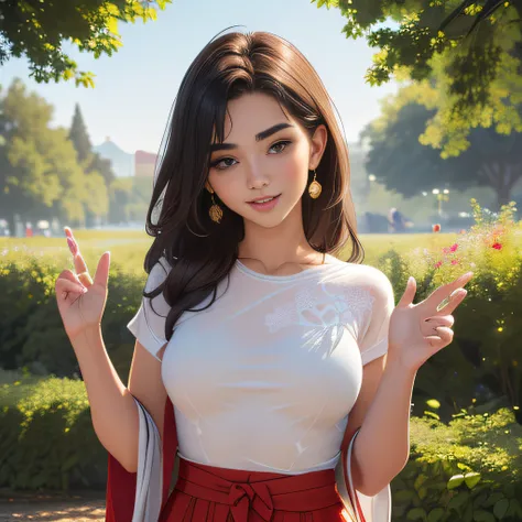 (Extremely detailed 8k wallpaper:2), (photo:2), (26 years old soigne Beautiful girl:2), (gives a lecture to friends:2), detailed (Face and eyes), (hyper realistic:1), (highly detailed:1), (epic realistic:1), rim light, (maximum details:1), cozy, (fullbody:...