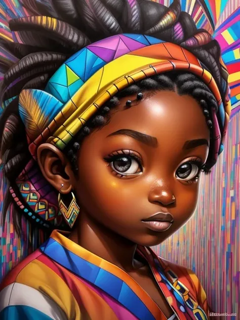 (Borboleta),  Eduardo Kobra acolchoamento ,multidimensional geometric PORTRAIT wall, arte, chibi, pele negra, 
yang08k, lindo, colorido,
obras-primas, qualidade superior, melhor qualidade, arte oficial, beautiful and aesthetic,