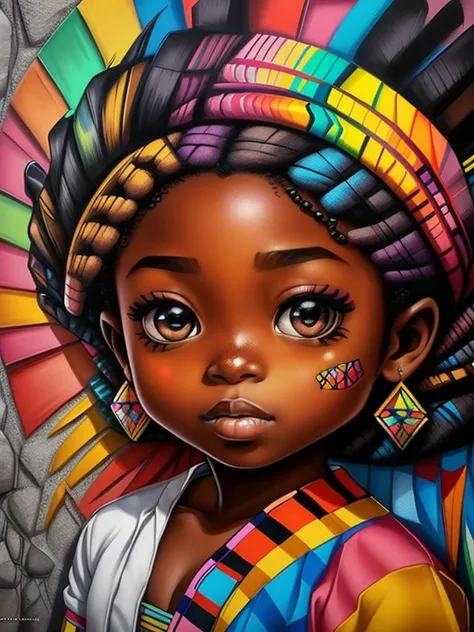 (Borboleta),  Eduardo Kobra acolchoamento ,multidimensional geometric PORTRAIT wall, arte, chibi, pele negra, 
yang08k, lindo, colorido,
obras-primas, qualidade superior, melhor qualidade, arte oficial, beautiful and aesthetic,