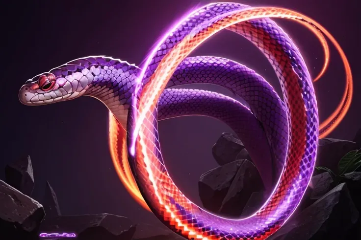 purple flame snake