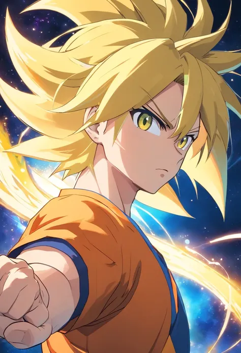 a close up of a cartoon character with a yellow hair, super saiyan, super saiyan 3, going super saiyan, gogeta, super sayan, super saiyan goku, character dragonball, super sayian goku, goku from dragonball z, goku from dragon ball z, dragon ball z style, d...