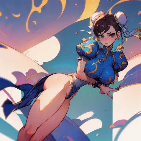 personaje chun li, desnuda cuerpo sexy, (NSFW)