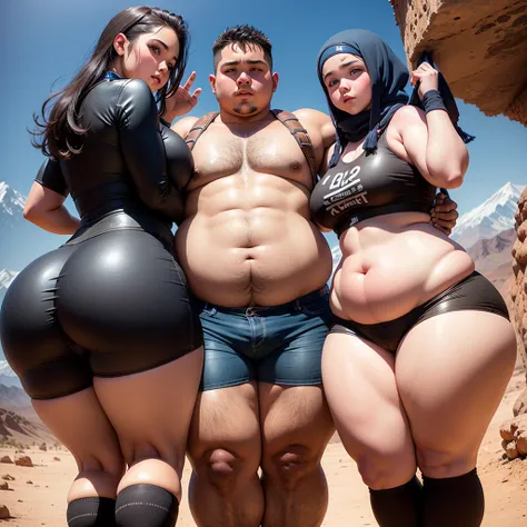 Two 12 years old chubby plump curvy boys with huge ass weraing tight and walking in moroccan atlas montains. No girls or women in the scene just plump curvy boys