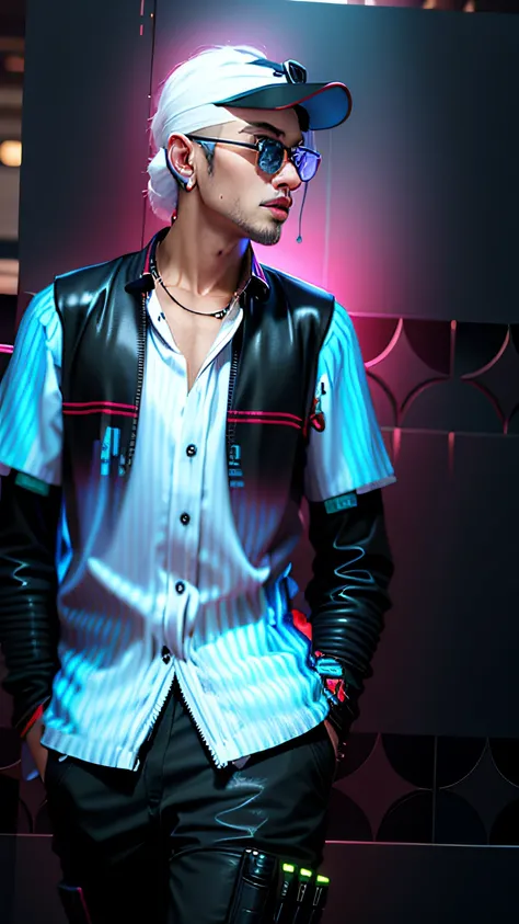 change background cyberpunk handsome boy, realistic face 8k, ultra realistic,