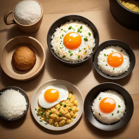 rice and fried egg