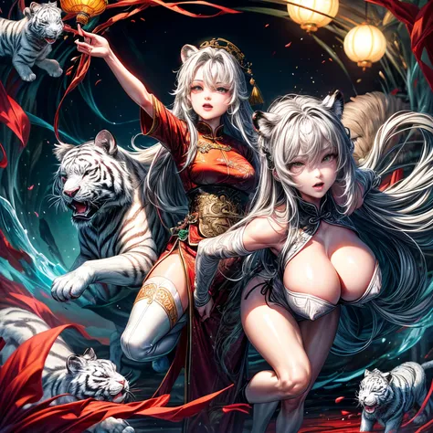 Chinese legend, the White Tiger of the West and goddess