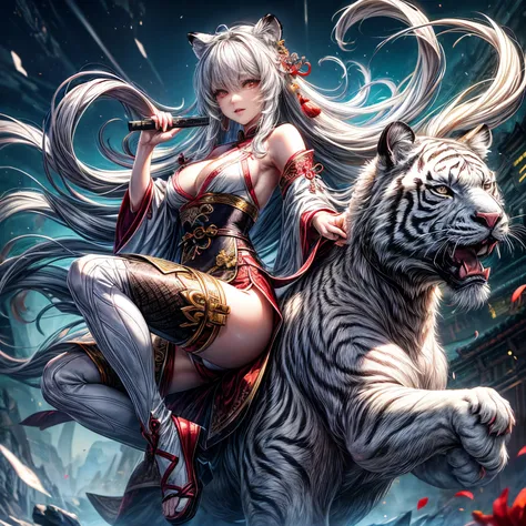 Chinese legend, the White Tiger of the West and goddess