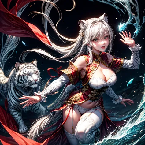 Chinese legend, the White Tiger of the West and goddess