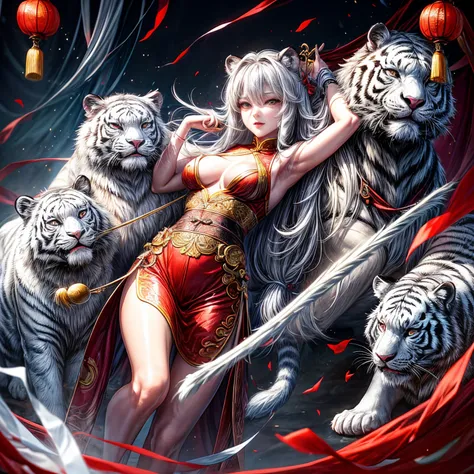 Chinese legend, the White Tiger of the West and goddess