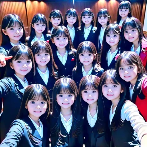 raw photo、the same face、school uniform、((6 years old))、(((multiple girls))),((((6+girls)))),((((100girls)))),(((1000girls)))、wom...