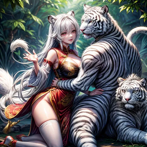 Chinese legend, the White Tiger of the West and goddess