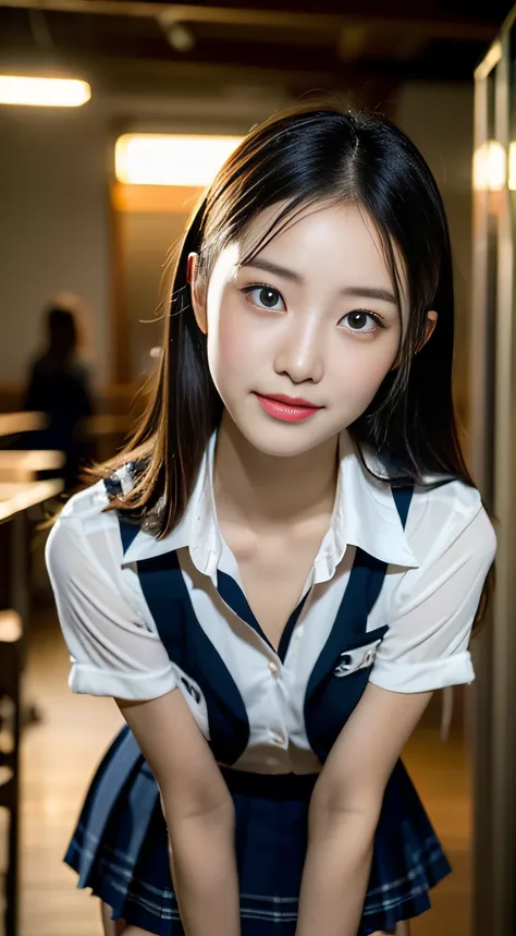 (((32ｋ,high detal,high detal、masterpiece,The attention to detail,FULL-BODY ESBIAN,独奏))),RAW photogr & realistic atmosphere,Beautiful dark blue eyes,Detailed mouth,glossy lips,Detailed eyebrows,Detailed description of eyes，White skin，Every detail sparkles、a...